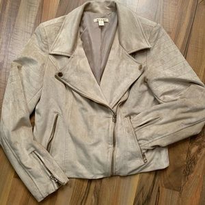 Faux Suede Jacket